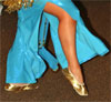 gold belly dance shoe, golden shoe